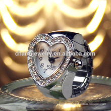 Sweet Heart Ring Watch Crystal Ring Watch Metal Ring Watch Many Colors Ring Watch JZB008